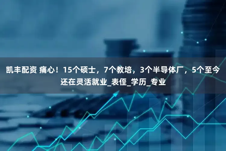 凯丰配资 痛心！15个硕士，7个教培，3个半导体厂，5个至今还在灵活就业_表侄_学历_专业